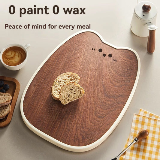 Thick Ebony Wood Cutting Board – Solid Wood Kitchen Prep Board