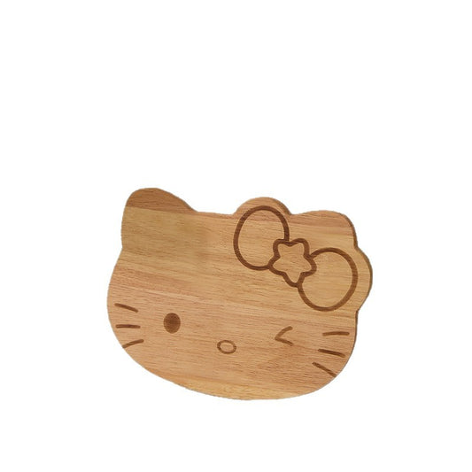 Cute Cartoon Wooden Cutting Board – Small Kitchen Prep Board
